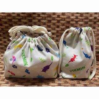 ★ピクミン★お弁当袋＆コップ袋★ハンドメイド★洗い替えに★(外出用品)