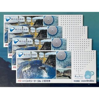 新江ノ島水族館  入場ご招待券　4枚セット  大人・小人共通券　チケット(水族館)