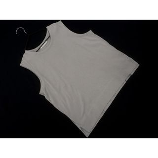 イッセイミヤケ(ISSEY MIYAKE)のPLEATS PLEASE ISSEY MIYAKE プリーツプリーズ イッセイミヤケ ノースリーブ カットソー size3/グレー ■◆ レディース(カットソー(半袖/袖なし))