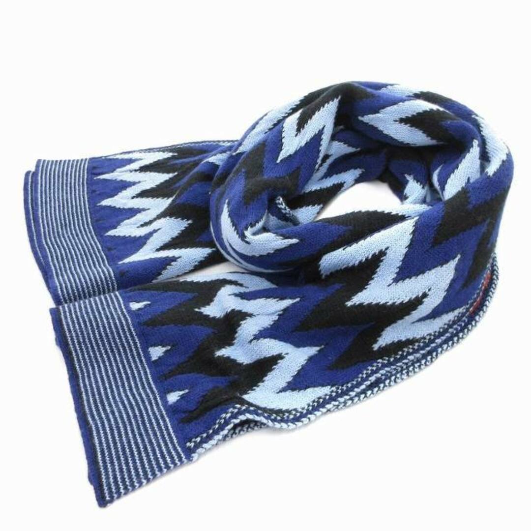 ファッションの MISSONI - 青 総柄 ストール マフラー MISSONI ミッソーニ 小物