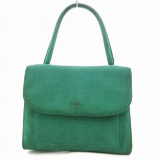 ロンシャン(LONGCHAMP)のロンシャン LONGCHAMP ハンドバッグ ワンハンドル スエード 緑(ハンドバッグ)