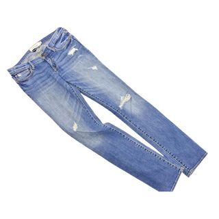 アバクロンビーアンドフィッチ(Abercrombie&Fitch)のAbercrombie & Fitch アバクロンビー＆フィッチ ダメージ加工 スキニー デニムパンツ size16/青 ■■ レディース(デニム/ジーンズ)