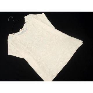 サマンサモスモス(SM2)のSM2 サマンサモスモス レース フレンチスリーブ カットソー sizeM/白 ■◆ レディース(カットソー(半袖/袖なし))