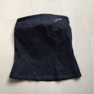 レッセパッセ(LAISSE PASSE)の美品 レッセパッセ デニム チューブトップ F(ベアトップ/チューブトップ)