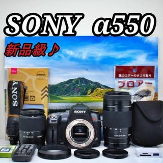 ソニー(SONY)の大満足セットSONY α550❤️軽量＆快適操作♪撮影の幅が広がる一眼レフ❤️(デジタル一眼)