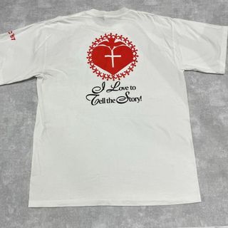 90s クリスチャン Tシャツ usa製 ホワイト CEC(Tシャツ/カットソー(半袖/袖なし))