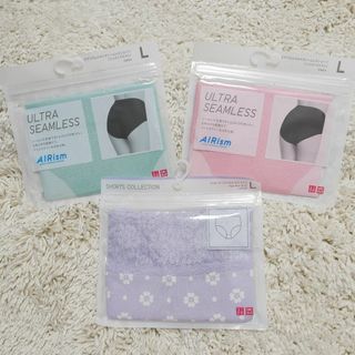 ユニクロ(UNIQLO)の新品未使用品 ユニクロ エアリズム ウルトラシームレス ショーツ L ３枚セット(ショーツ)