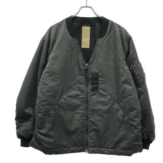 ANTHEM A アンセム エー 24AW OVERSIZED COLLAR LESS MILITARY BLOUSON ボンバージャケット A00101B グレー L(その他)