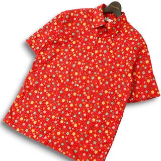 BLUE WATER 1015 ブルーウォーター 春夏★ 半袖 花柄 和柄 アロハ シャツ Sz.L メンズ 日本製(シャツ)