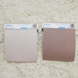 ユニクロ(UNIQLO)の新品未使用品 ユニクロ L エアリズムコットン UVカットレギンス ２枚セット(レギンス/スパッツ)