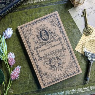 1897年　ビクトリア朝の繊細な植物模様に彩られた装丁♪アンティーク本　古書洋書(洋書)