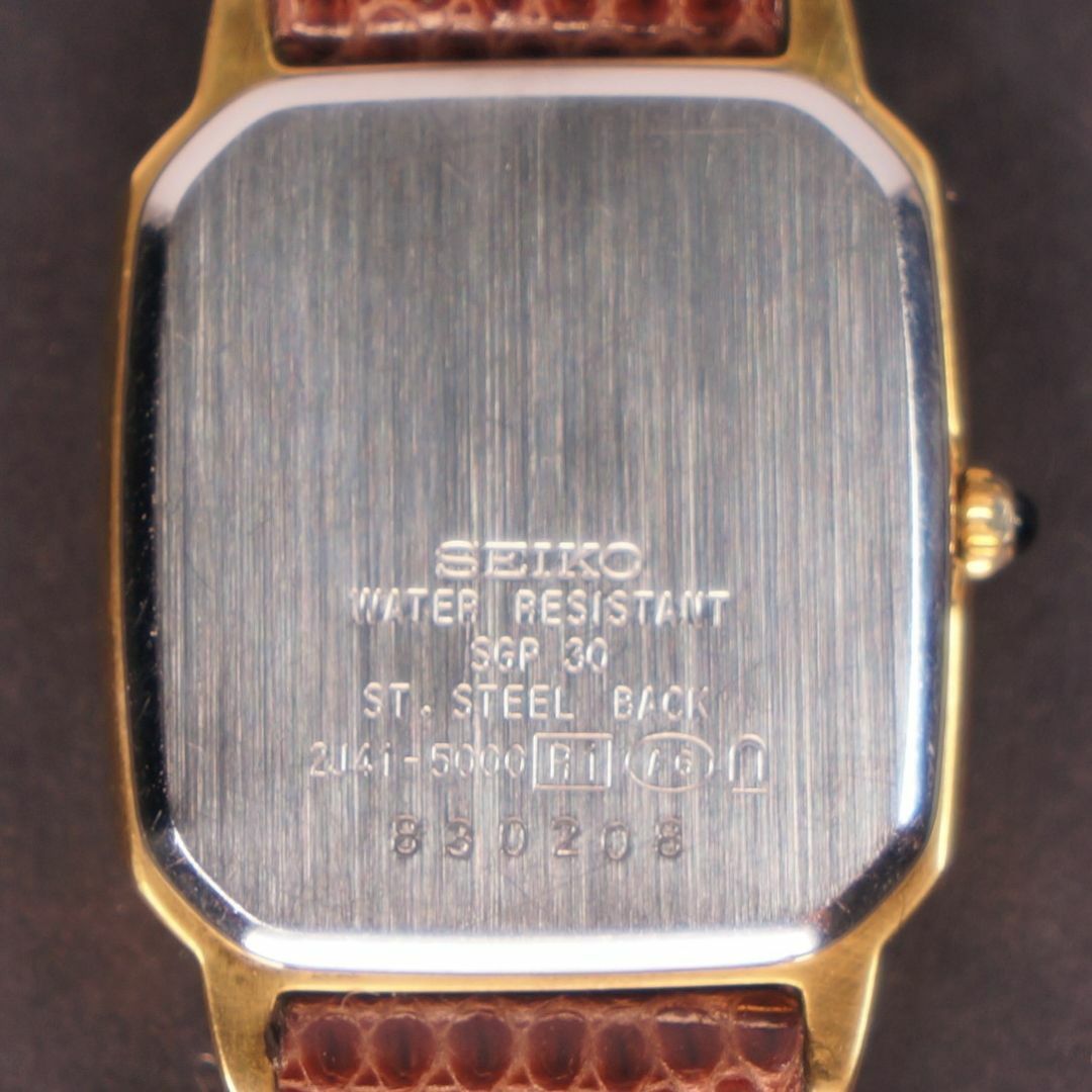 SEIKO - 【稼働品】SEIKOエクセリーヌ 電池交換済 新品革ベルト