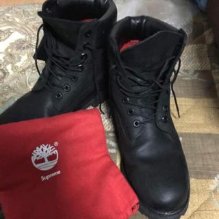 シュプリーム(Supreme)のsupreme×Timberland 黒 ブーツ(ブーツ)