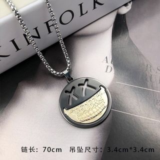 【売れ筋商品】にこちゃん　スマイリー　ネックレス　レディース　メンズ(ネックレス)