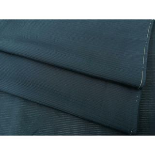 平和屋着物＊夏物　色無地　絽　留紺色　正絹　逸品　BAAT2244fw(着物)