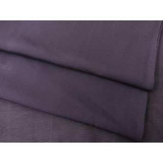 平和屋着物＊夏物　色無地　絽　深紫色　正絹　逸品　BAAT2245fw(着物)