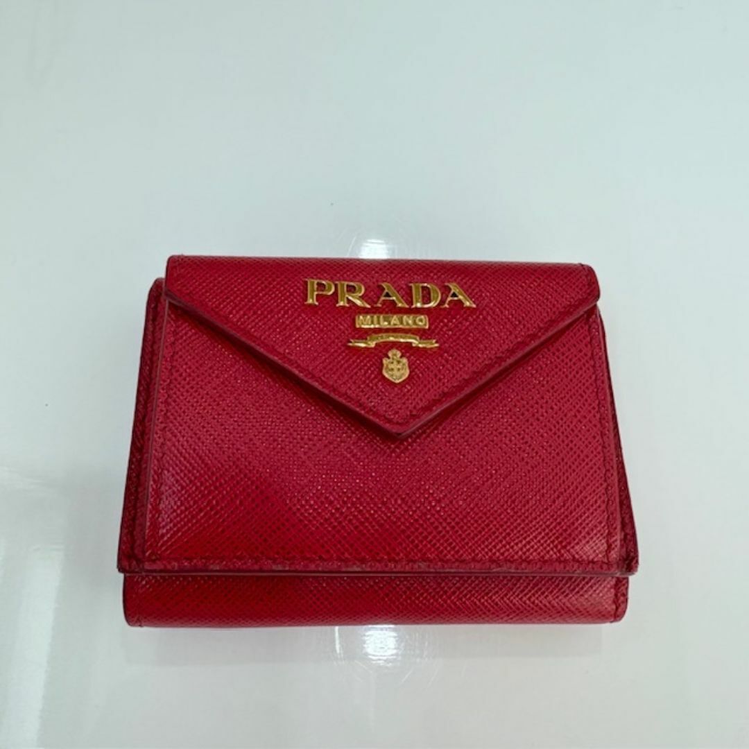 PRADA - プラダ PRADA 三つ折り財布 1MH021 レザー コンパクト
