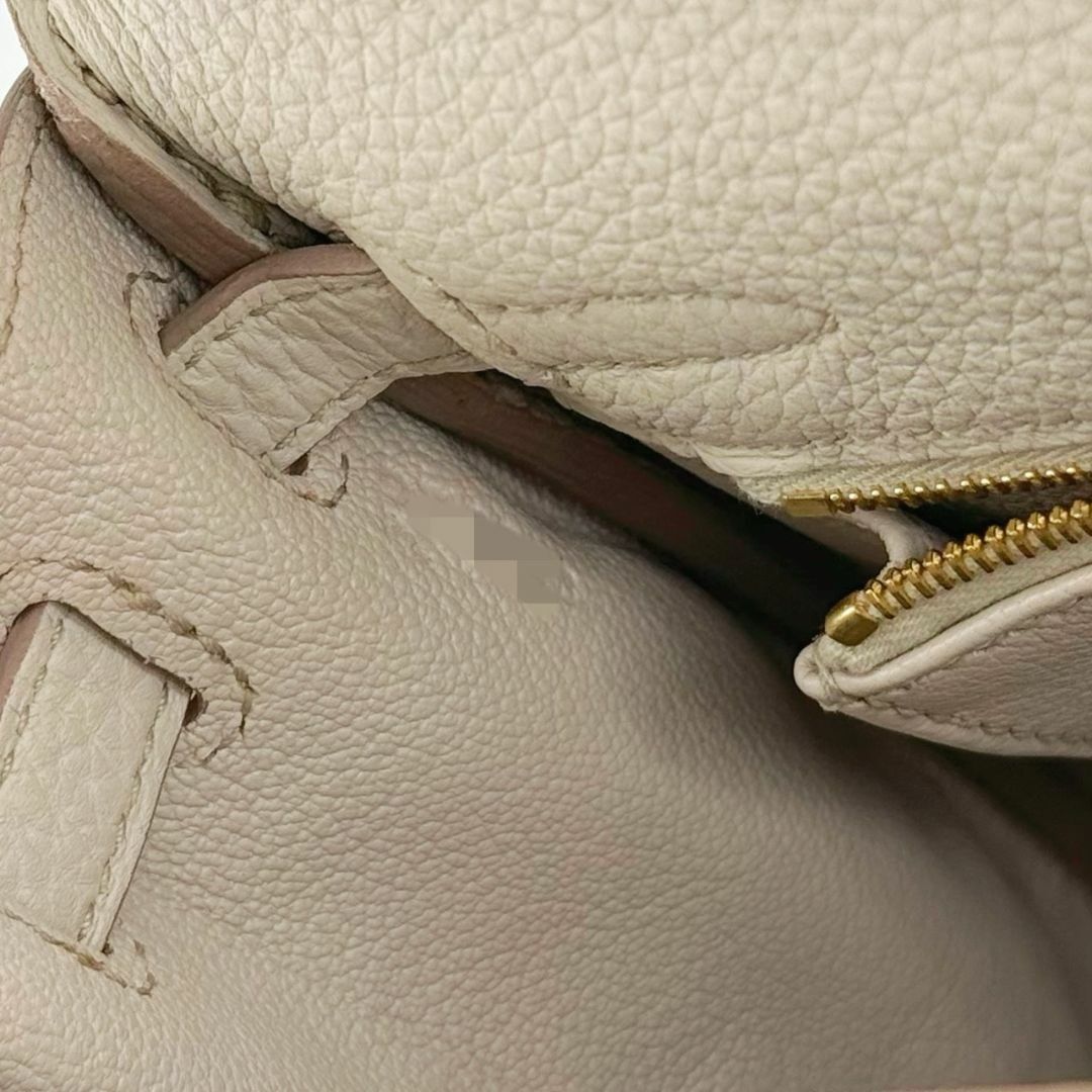 HERMES(エルメス)のHERMES エルメス ケリー25内縫い トゴ ベトン クリーム色 D刻印 ゴールド金具 2WAY ハンドバッグ ショルダーバッグ レディース グレー系 Ginza Class Luxury Shop レディースのバッグ(ショルダーバッグ)の商品写真