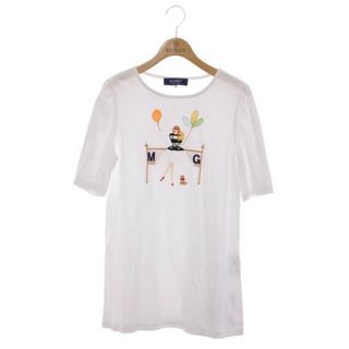 エムズグレイシー(M'S GRACY)のエムズグレイシー 女の子モチーフロングカットソー 415310 40 ホワイト ITRNOQHMZEXK(Tシャツ(長袖/七分))