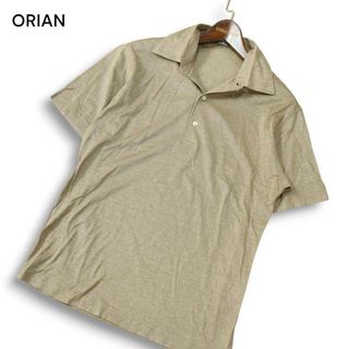 オリアン(ORIAN)のイタリア製★ ORIAN per TOMORROWLAND オリアン × トゥモローランド別注★ 春夏 半袖 ドレス ポロシャツ Sz.M メンズ(ポロシャツ)
