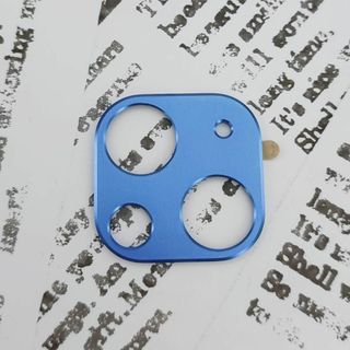iPhone 13 カメラカバー アルミ ブルー(iPhoneケース)