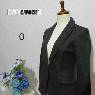 ナラカミーチェ(NARACAMICIE)のナラカミーチェ　極上美品　ウール100%　テーラードジャケット　Ｓサイズ　グレー(テーラードジャケット)