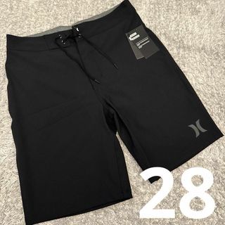 ハーレー(Hurley)の28 Hurley ハーレー 無地 水着 メンズ ワンポイント ブラック 新品(水着)