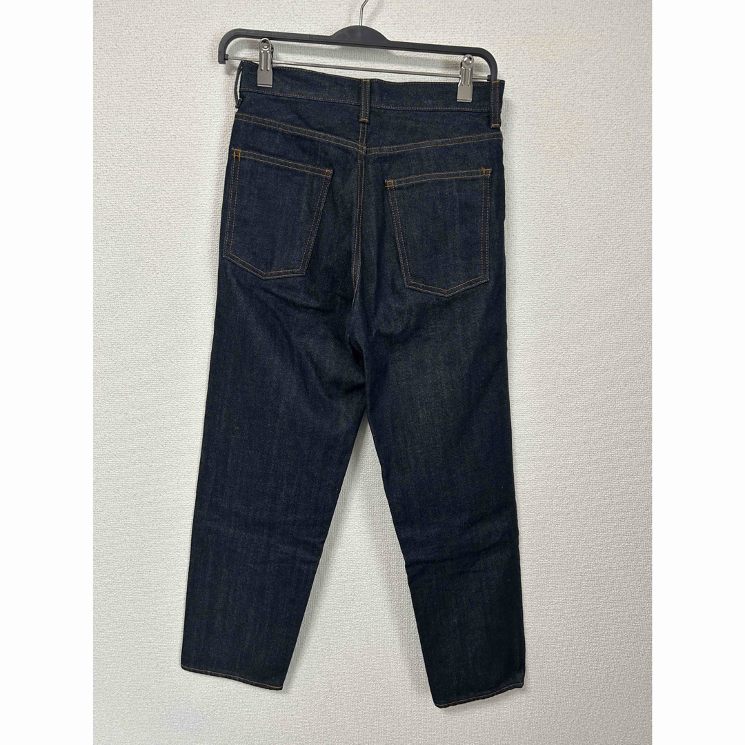 moussy(マウジー)の美品　moussy マウジー　ワンウォッシュ　ハイウエスト　テパードデニム　25 レディースのパンツ(デニム/ジーンズ)の商品写真