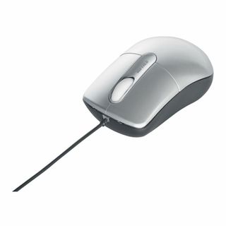 バッファロー BUFFALO 有線光学式マウス 静音/3ボタン/Mサイズ シルバ(PC周辺機器)