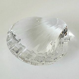 バカラ(Baccarat)の【バカラ】動物 貝 置物 インテリア★美品★幸運 金運(ガラス)