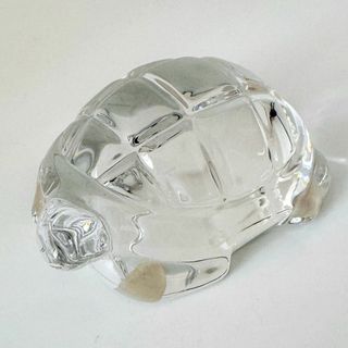 バカラ(Baccarat)の【バカラ】動物 亀 置物 インテリア★美品★金運(ガラス)