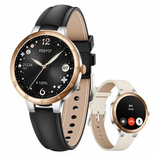 【特価商品】【2025新登場】FOSMET W1 スマートウォッチ レディース (その他)
