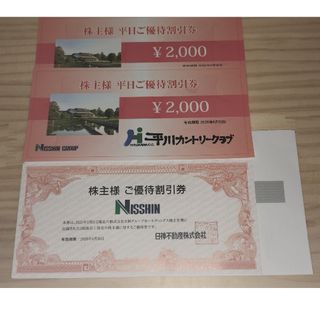 平川カントリークラブゴルフ場優待割引券 ¥2,000✕２枚(その他)