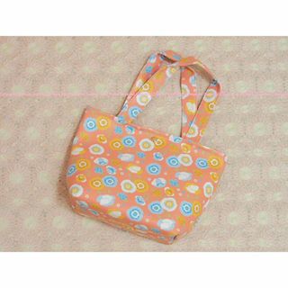 アフタヌーンティー(AfternoonTea)の新品⭐️Felite フェリテ キュートなポピー 花柄トートバッグ オレンジ系(トートバッグ)