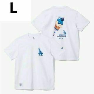ニューエラ(NEW ERA)の完売品★ニューエラ　ロサンゼルス・ドジャース アイスクリームロゴ Tシャツ　L(Tシャツ/カットソー(半袖/袖なし))