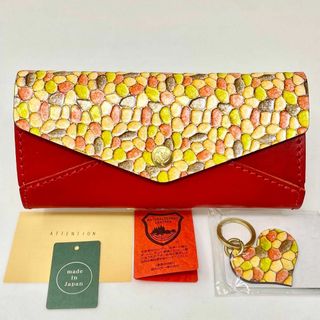 キソラ(kissora)のkissora キソラ 長財布 ステンドグラス マーブル クリスマス 赤 財布(財布)