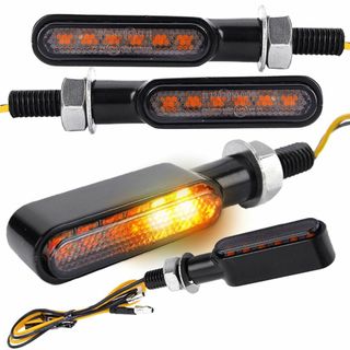 【人気商品】バイク ウィンカー 汎用 LED ２個４個 セット シーケンシャル (その他)