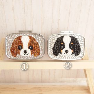 ◯キャバリア◯ハンドメイド　ピルケース　デコ　キラキラ　グッズ(犬)