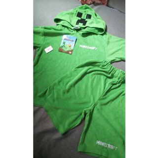 マインクラフト(Minecraft)のマインクラフトMinecraft新品未使用タグ付きクリーパー着ぐるみセットアップ(その他)
