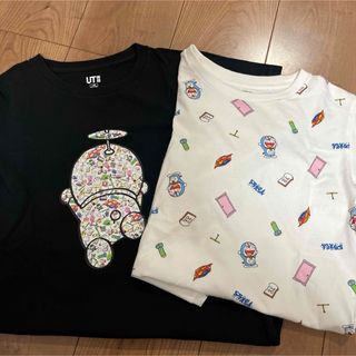 ユニクロ(UNIQLO)のUNIQLO ドラえもんTシャツ 140 2枚セット(Tシャツ/カットソー)