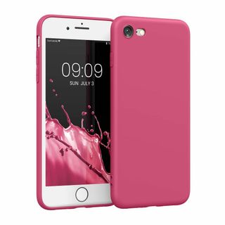 【色:ダークピンクマット】kwmobile スマホケース Apple iPhon(その他)