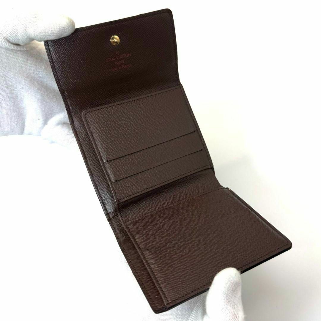 LOUIS VUITTON - 良品 ルイヴィトン ダミエ エベヌ ポルトモネ