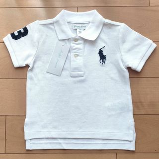 ポロラルフローレン(POLO RALPH LAUREN)の【新品】ラルフローレン 80cm/12M ビックポニーポロシャツ ベビー 白(その他)