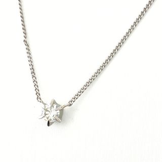 ダイヤモンド デザインネックレス Pt850 【中古】(ネックレス)