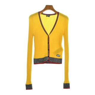 ディーゼル(DIESEL)のDIESEL ディーゼル カーディガン S 黄 【古着】【中古】【送料無料】(カーディガン)