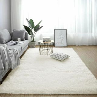 ROCYJULIN ラグマット カーペット 120x160cm 全厚約5cm お