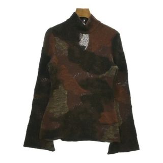 Mame Kurogouchi マメ　クロゴウチ Tシャツ・カットソー S 茶 【古着】【中古】【送料無料】(カットソー(半袖/袖なし))