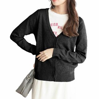 【特価商品】[神戸レタス] カーディガン ニットカーデ 羽織り オフィス 通勤 (その他)