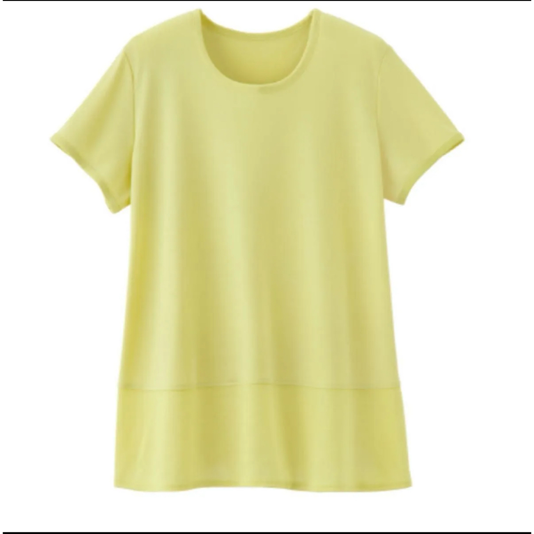 シャルレ(シャルレ)のシャルレ＊EE725＊爽やかカットソー＊M～L＊ペールイエロー レディースのトップス(カットソー(半袖/袖なし))の商品写真