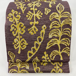 袋帯 美品 名品 全通 正絹 【中古】(帯)